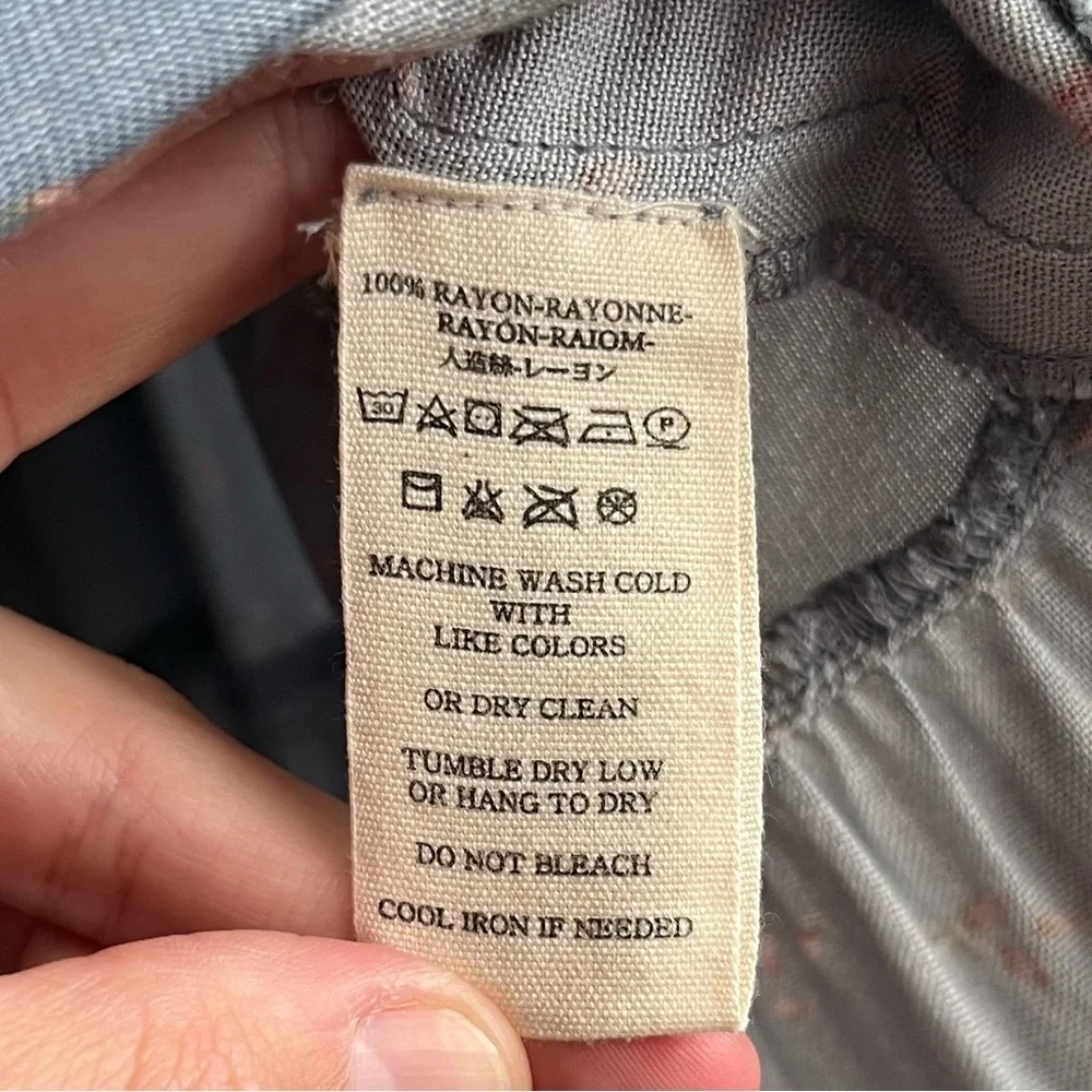 Jen’s Pirate Booty Dusty Blue and Floral Wilde Blouse and Skirt Set NWT - Picture 9 of 10